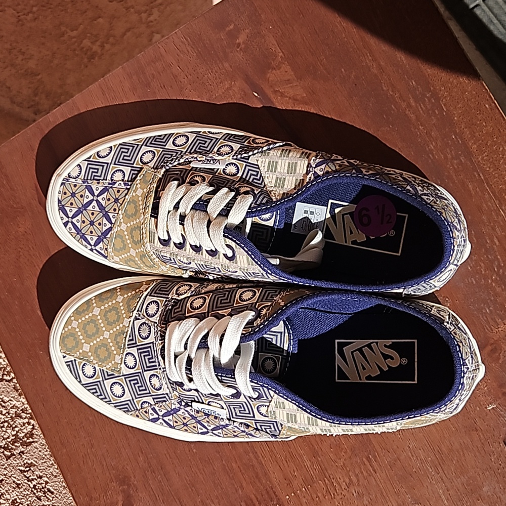 Vans authentic Patchwork Unisex sneakers tennis shoes size M6.5 /Wo'n 8 - Picture 14 of 14